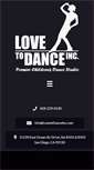 Mobile Screenshot of lovetodanceinc.com