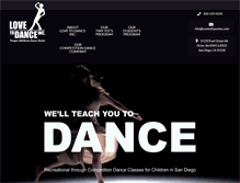 Tablet Screenshot of lovetodanceinc.com